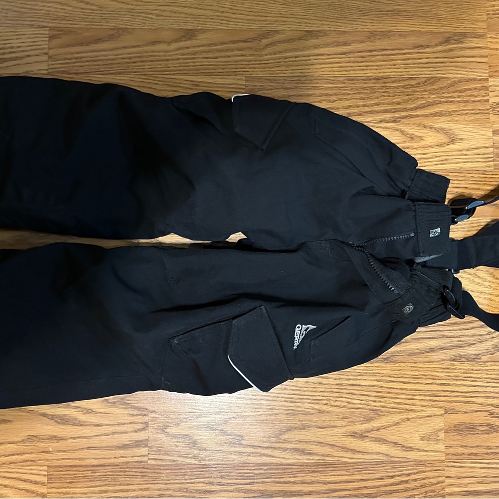 Gerry Weber Black Boys Cargo Snow Pants with Suspenders